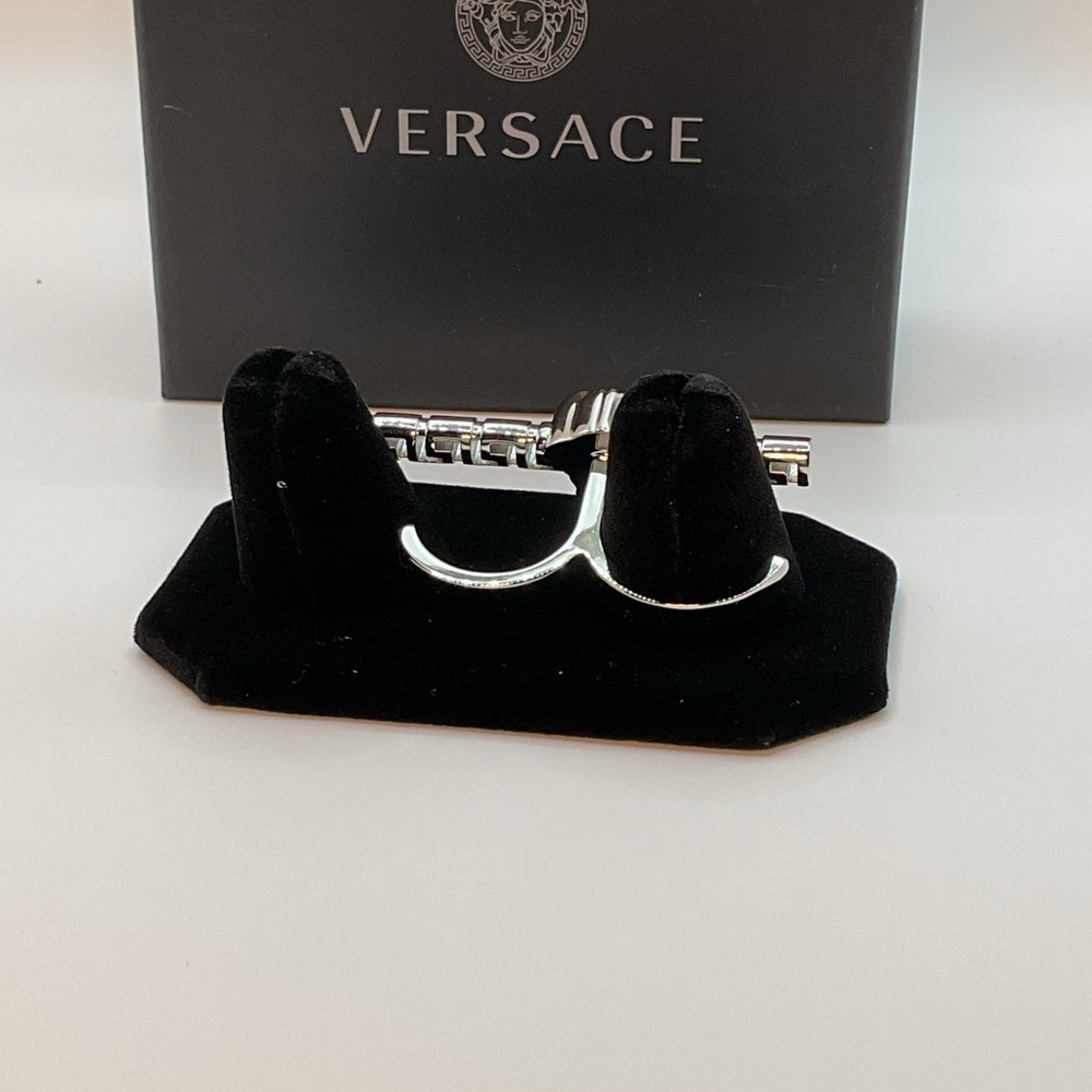 Versace Greca Logo Medusa Head Ring - Picture 8 of 9